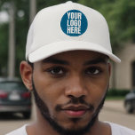 Business Logo Custom Company Foto Trucker Pet<br><div class="desc">Business logo trucker hat voor merk adverteren. Vertegenwoordigen van uw bedrijf met uw eigen professionele marketing materialen.</div>