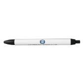 Business Logo Custom Company Foto Zwarte Inkt Pen (Voorkant)