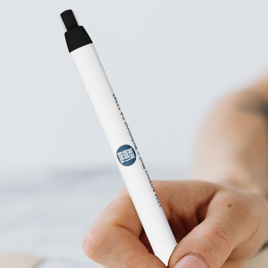Business Logo Custom Company Foto Zwarte Inkt Pen