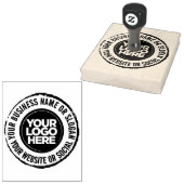 Business Logo Custom Cool Grote Rubber Stamp Rubberstempel (Gestempeld)