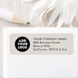 Business logo Custom Corporate Return address Etiket