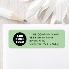 Business logo Custom Corporate Return address Etiket