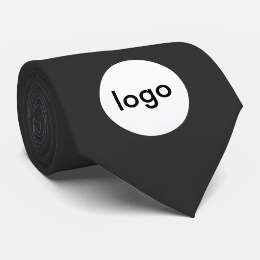 Business Logo Custom Employee Company Stropdas (Opgerold)