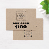 Business Logo Custom Gift Kaart (Bureau)