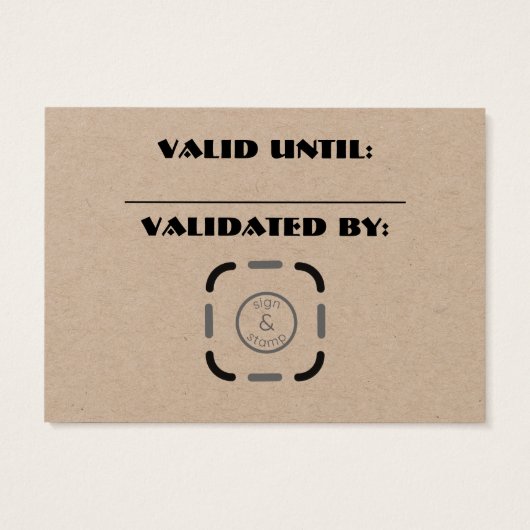 Business Logo Custom Gift Kaart (Achterkant)