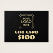 Business Logo Custom Gift Kaart (Voorkant)