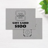 Business Logo Custom Gift Kaart (Bureau)