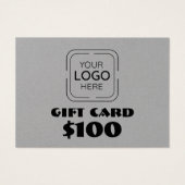 Business Logo Custom Gift Kaart (Voorkant)