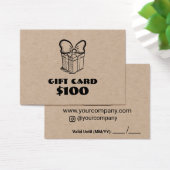 Business Logo Custom Gift Kaart (Bureau)
