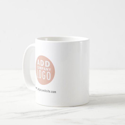 Business Logo Custom Koffiemok (Voorkant links)