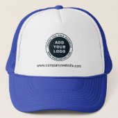 Business Logo Custom Medewerker Personeel toevoege Trucker Pet (Voorkant)