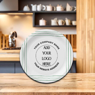 Business Logo Custom Papieren Bordje