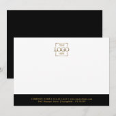 Business Logo Custom Personalized Modern Flat Notitiekaartje (Voorkant / Achterkant)