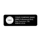 Business logo Custom Professional Corporate  Etiket (Voorkant)