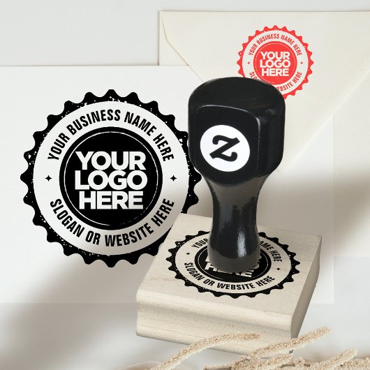 Business Logo Custom Professionele Rubber Stamp Rubberstempel