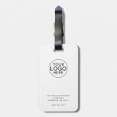 Business Logo Custom QR Code Company Bagagelabel (Achterkant verticaal)
