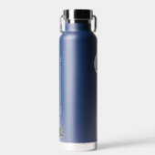 Business logo Custom QR code website Blauw Waterfles (Voorkant)