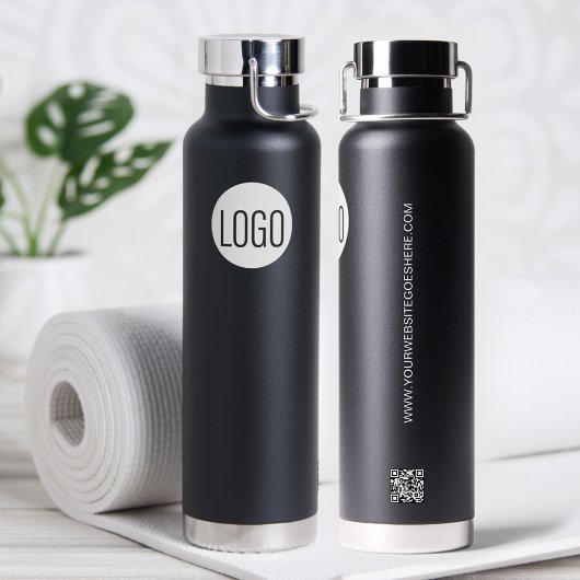 Business logo Custom QR-website professional Waterfles