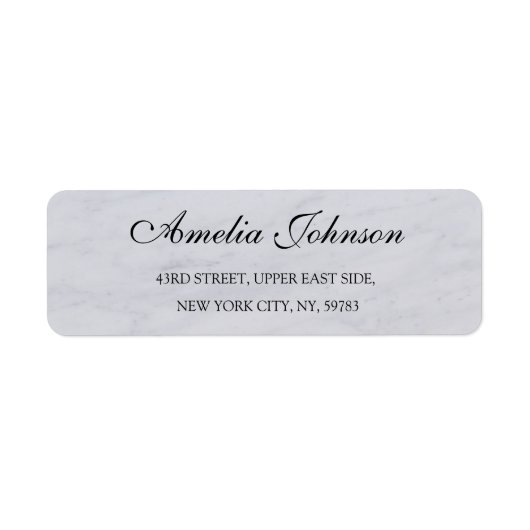 Business Logo Custom Return Address Label (Voorkant)