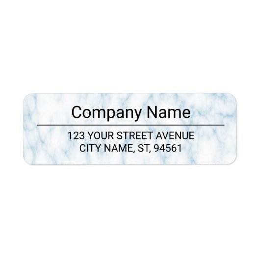 Business Logo Custom Return Address Label (Voorkant)