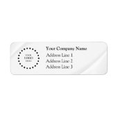 Business Logo Custom Return Address Label (Voorkant)