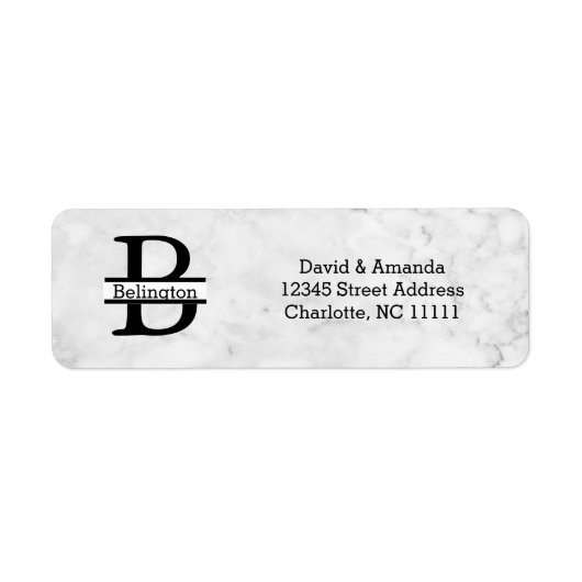 Business Logo Custom Return Address Label (Voorkant)