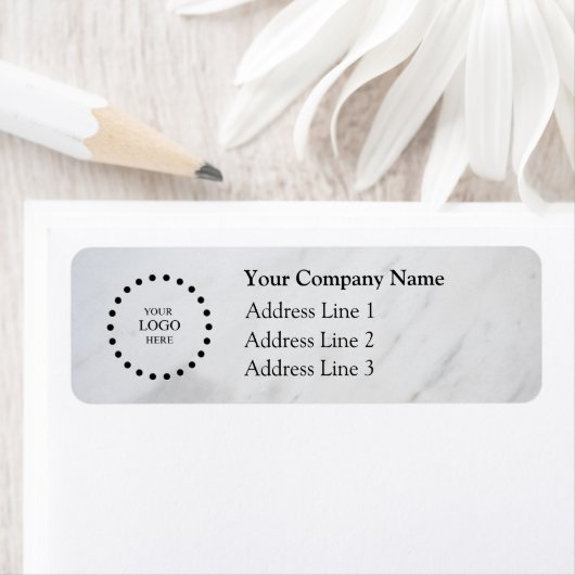 Business Logo Custom Return Address Label (Insitu)