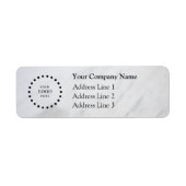 Business Logo Custom Return Address Label (Voorkant)