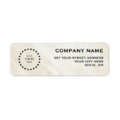 Business Logo Custom Return Address Label (Voorkant)