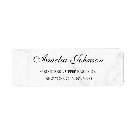 Business Logo Custom Return Address Label (Voorkant)