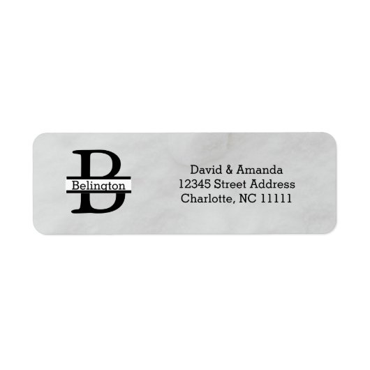 Business Logo Custom Return Address Label (Voorkant)