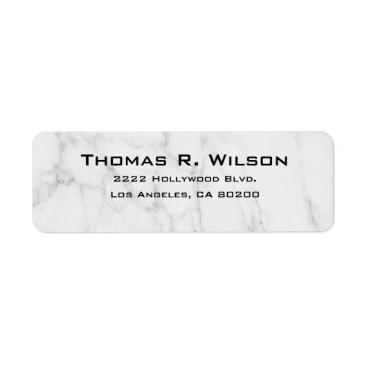 Business Logo Custom Return Address Label (Voorkant)