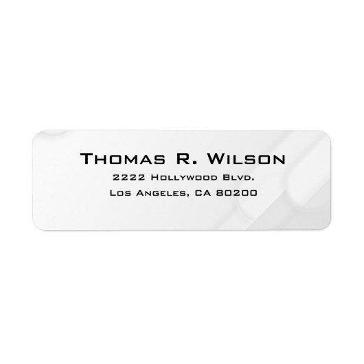 Business Logo Custom Return Address Label (Voorkant)