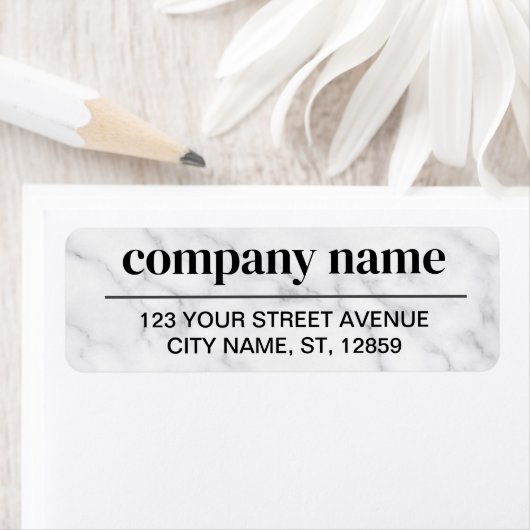 Business Logo Custom Return Address Label (Insitu)