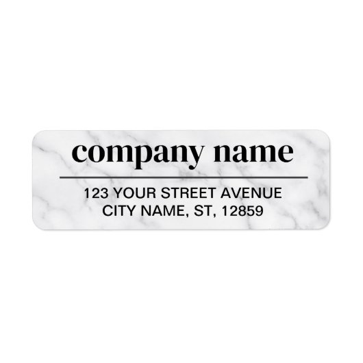 Business Logo Custom Return Address Label (Voorkant)