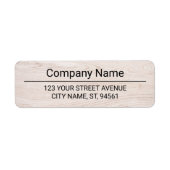Business Logo Custom Return Address Label (Voorkant)
