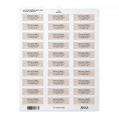Business Logo Custom Return Address Label (Full Sheet)