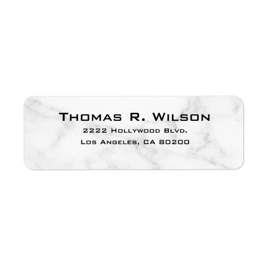 Business Logo Custom Return Address Label (Voorkant)
