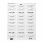 Business Logo Custom Return Address Label (Full Sheet)