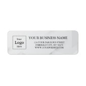 Business Logo Custom Return Address Label (Voorkant)