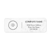 Business Logo Custom Return Address Label (Voorkant)