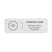 Business Logo Custom Return Address Label (Voorkant)
