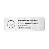 Business Logo Custom Return Address Label (Voorkant)