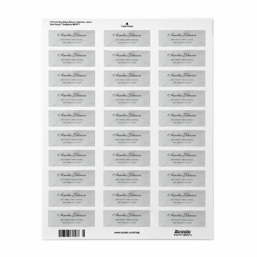 Business Logo Custom Return Address Label (Full Sheet)