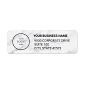 Business Logo Custom Return Address Label (Voorkant)