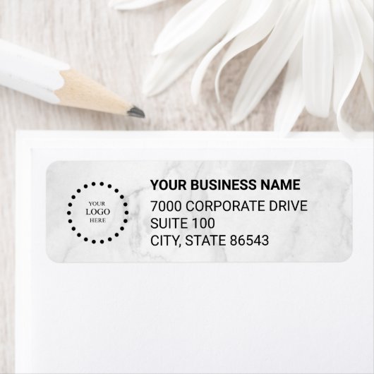 Business Logo Custom Return Address Label (Insitu)