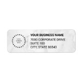 Business Logo Custom Return Address Label (Voorkant)