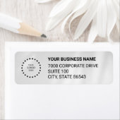 Business Logo Custom Return Address Label (Insitu)