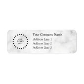 Business Logo Custom Return Address Label (Voorkant)