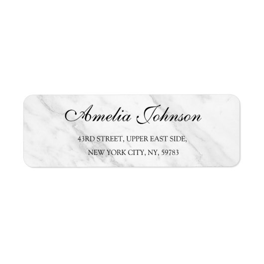 Business Logo Custom Return Address Label (Voorkant)